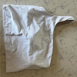 lululemon athletica White One-Shoulder Crop Top